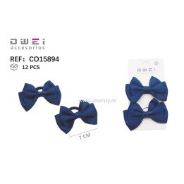 PACK2 GOMAS C/LAZO AZUL 8CM 12/U CO27894