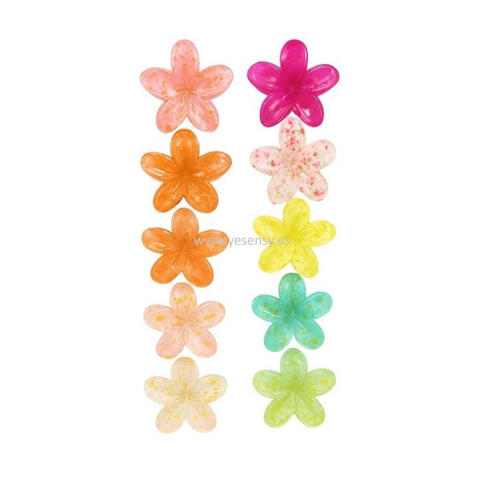 PINZA DE PELO FLOR 12/U N.S