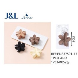 PINZA DE PELO FLOR 8CM 12/U PN837521-17