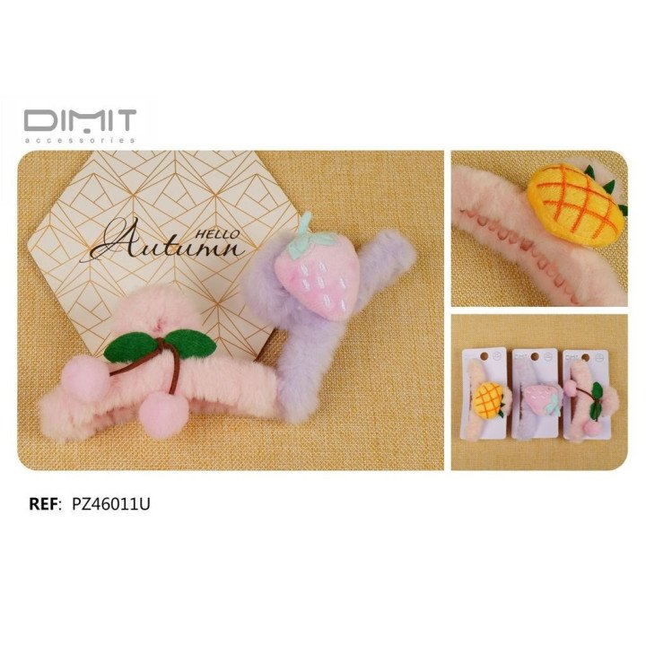PINZA DE PELO PELUCHE 12/U PZ46011U