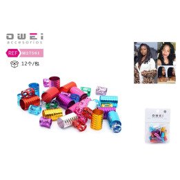 ANILLOS DECORA PELO METAL 12/U M27561