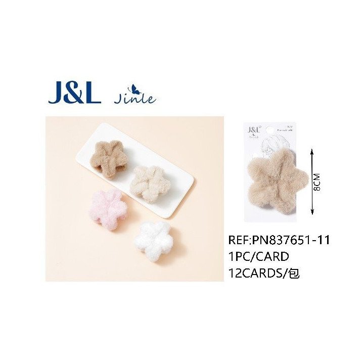 PINZA PELUCHE FLOR 8CM 12/U PN837651-11