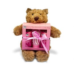 SET BAÑO+PELUCHE LOVE MORE GIRL POWER