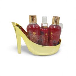 SET.BAÑO SHOE MIDNIGHT ROSE AURORA