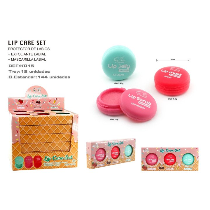 KIT TRATAMIENTO LABIAL C/VC+OIL JOJOBA 12/U