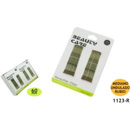 CLIP 6CM MED.ONDULADO RUBIO 24/U 1123-R H.