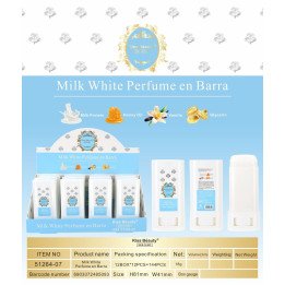 MILK WHITE PERFUME EN BARRA 18G K.BEAUTY