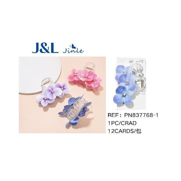 PINZA DE PELO FLOR 11CM 12/U PN837768-1