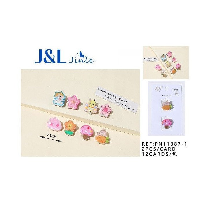PACK2 PINZAS NIÑAS 12/U PN11387-1