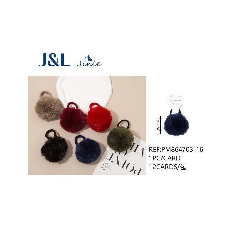 COLETERO POMPON 8.5CM SURT. 12/U PM864703-16