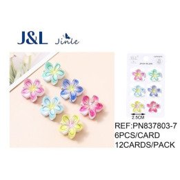 PACK6 MINI PINZA FLOR 2.5CM 12/U PN837803-7