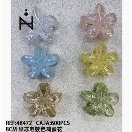 PINZA DE PELO FLOR 12/U 48472