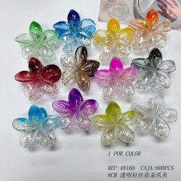 PINZA DE PELO FLOR 12/U 48160