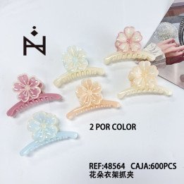 PINZA DE PELO FLOR 12/U 48564