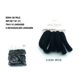 GOMA DE PELO 5.5CM 12/U