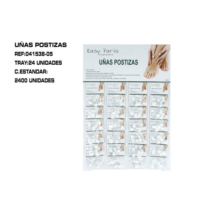 UÑAS POSTIZAS INCOLOR 24/P