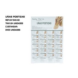 24 UÑAS POSTIZAS INCOLOR 24/P