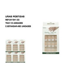 UÑAS POSTIZAS COLOR NUDE 12/P