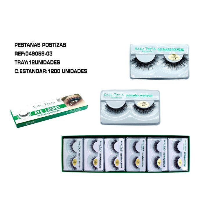 PESTAÑA POSTIZAS 3D 12/C