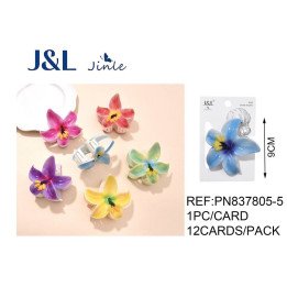 PINZA DE PELO FLOR 9CM 12/U PN837805-5