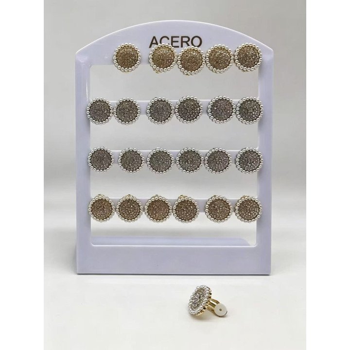 PENDIENTES CLIP ACERO 12/P NS ED-4022
