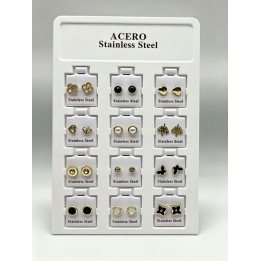 PENDIENTES ACERO SURT. 12/P NS ED-4045