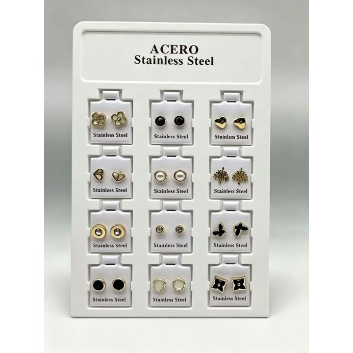 PENDIENTES ACERO SURT. 12/P NS ED-4045