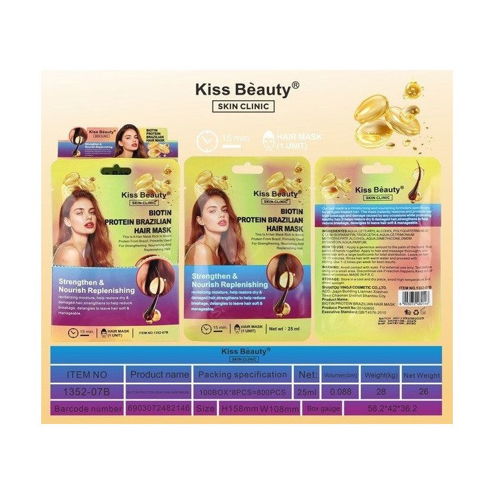 MASC.CAPILAR BIOTINA Y PROTEINA 8/U K.B