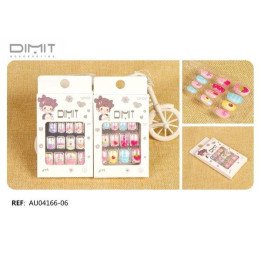 UÑAS POSTIZAS NIÑAS 12/U AU04166-06