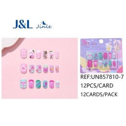 UÑAS POSTIZAS NIÑAS 12/U UN857810-7