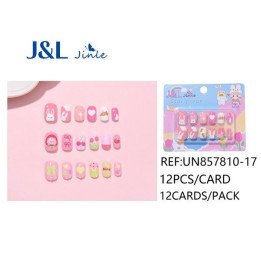 UÑAS POSTIZAS NIÑAS 12/U UN857810-17