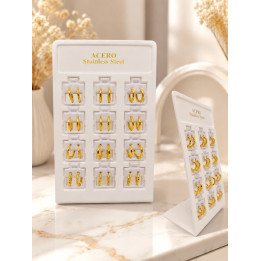 PENDIENTES ARO 12/P ACERO 16770