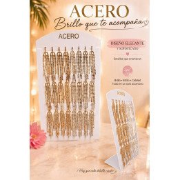 PENDIENTES FLECOS 12/P ACERO 16758
