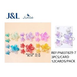 PACK3 PINZAS FLOR 8CM+4CM 12/U PN837829-7
