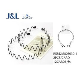 PACK2 DIADEMAS METAL ONDULADO 12/U DM808030-1