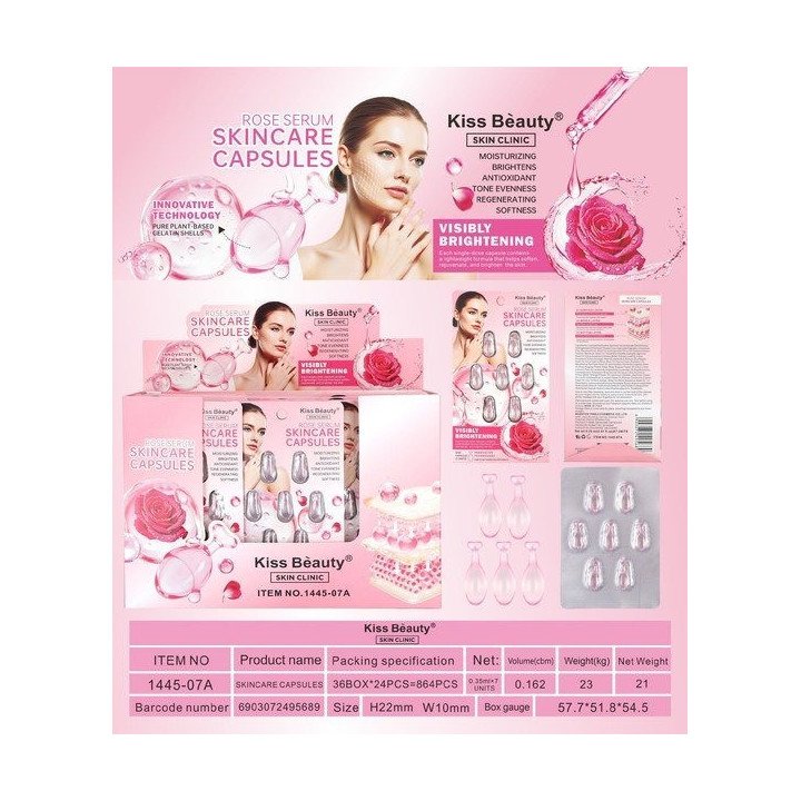 SERUM FACIAL CAPSULAS ROSA 24/U 1445-07A K.BEAUTY