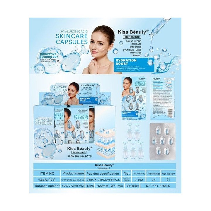 SERUM FACIAL CAPSULAS AC.HYALUR.24/U 1445-07C K.BEAUTY