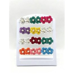 PENDIENTES FLOR ACERO 12/P NS