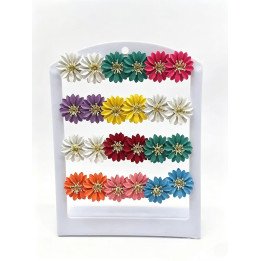 PENDIENTES FLOR ACERO 12/P NS
